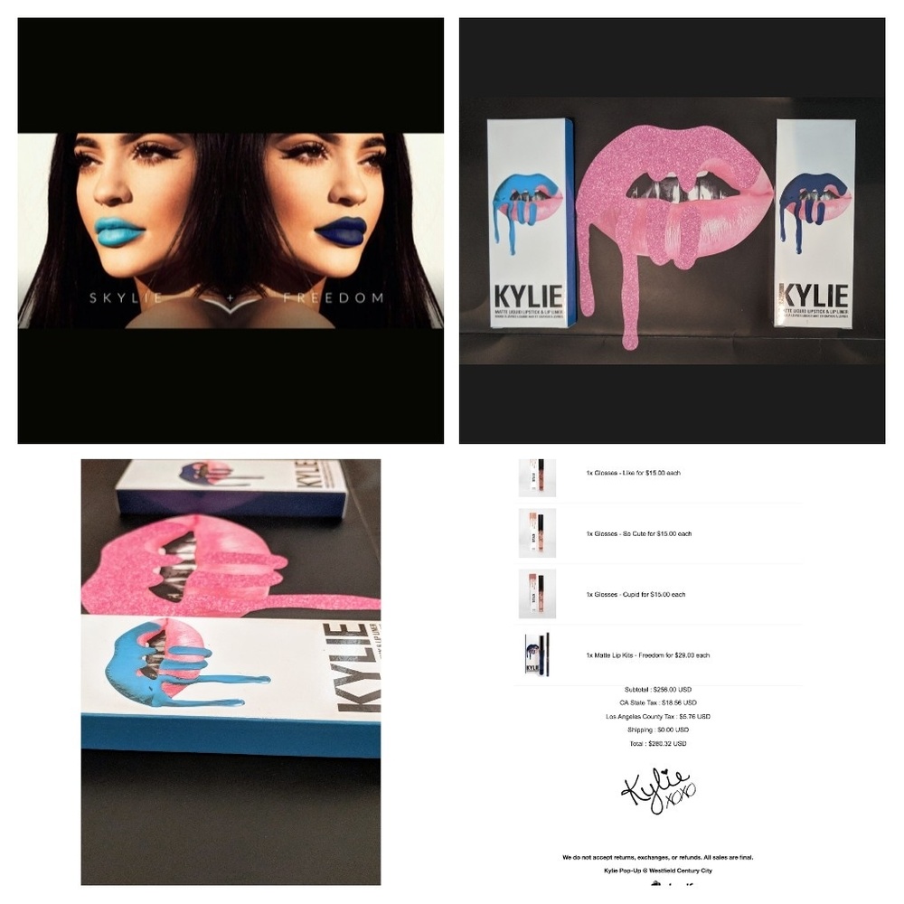 Kylie Cosmetics Skylie & Freedom Lip Kits